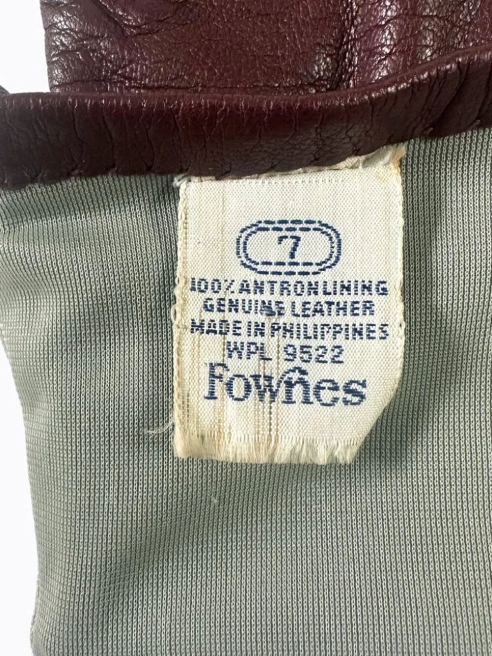 Vtg Fownes Chocolate Brown Leather Gloves 7 Antron Lined Academia Preppy Luxury